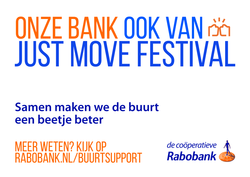 Rabobank sponsort just move festival